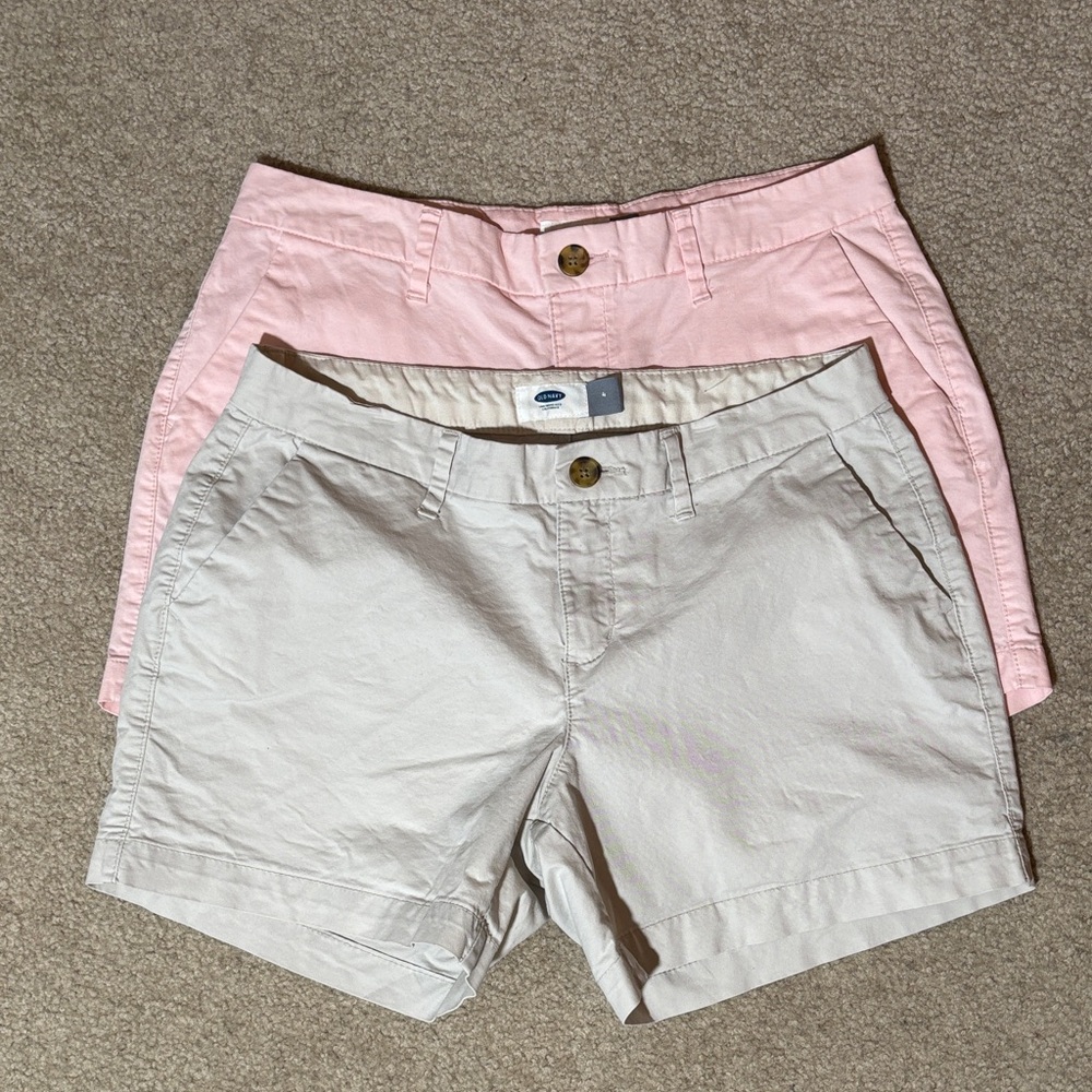 Old Navy Set of 2 Women's Shorts - Pink and Beige